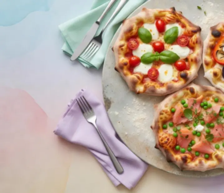 Selection of handmade pizzas at Midnight Stack Supper